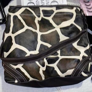 animal print giraffe pattern y2k bag/purse